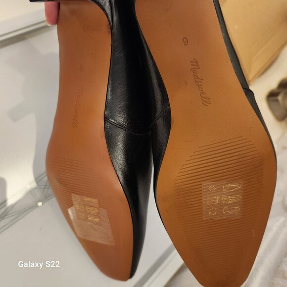 Madewell The Dimes Kitten-Heel Booties in Crinkle. NIB. Size 6 - Picture 13 of 16